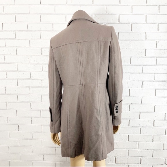 Kenneth Cole Women’s Gray Wool Blend Military Coat - Picture 5 of 8